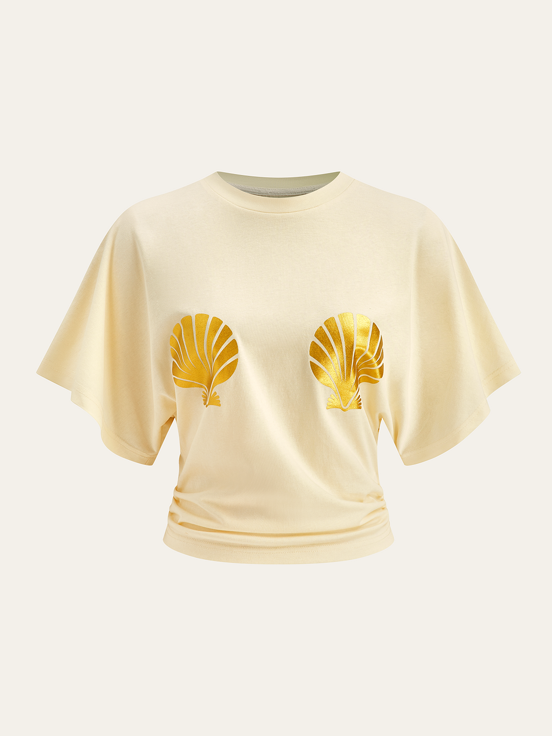 Shell Print T-Shirt  Liora Lane Boutique T-Shirts Yellow / XL 22.00