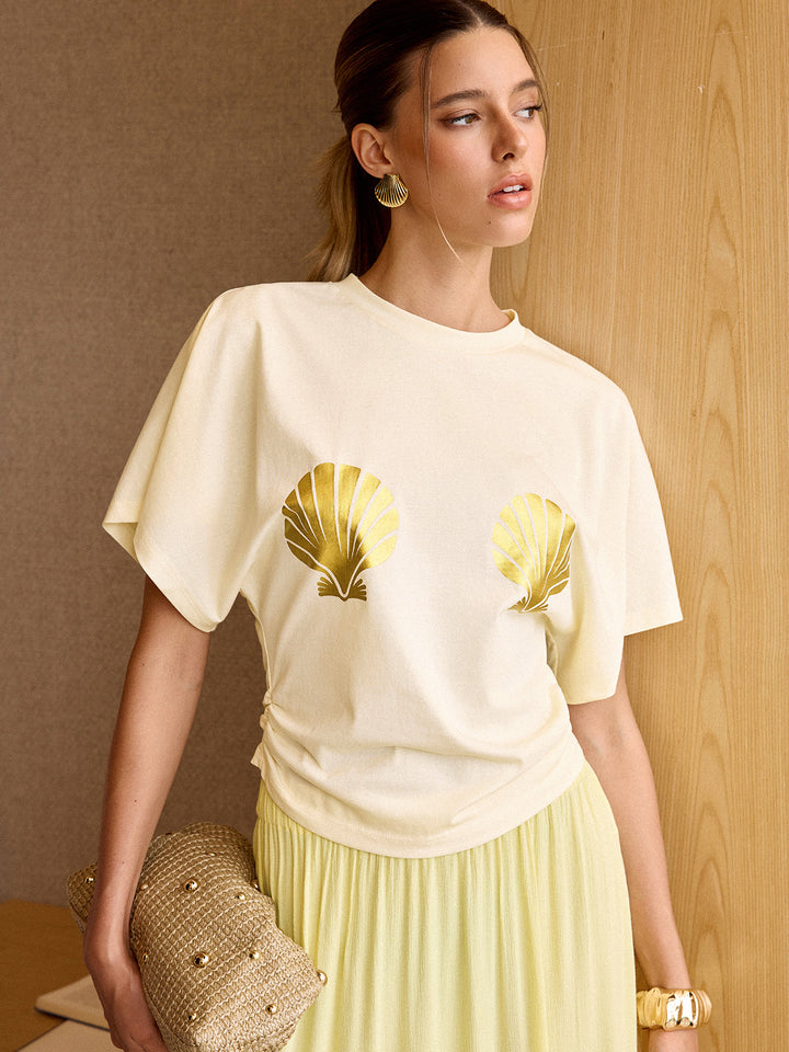 Shell Print T-Shirt  Liora Lane Boutique T-Shirts