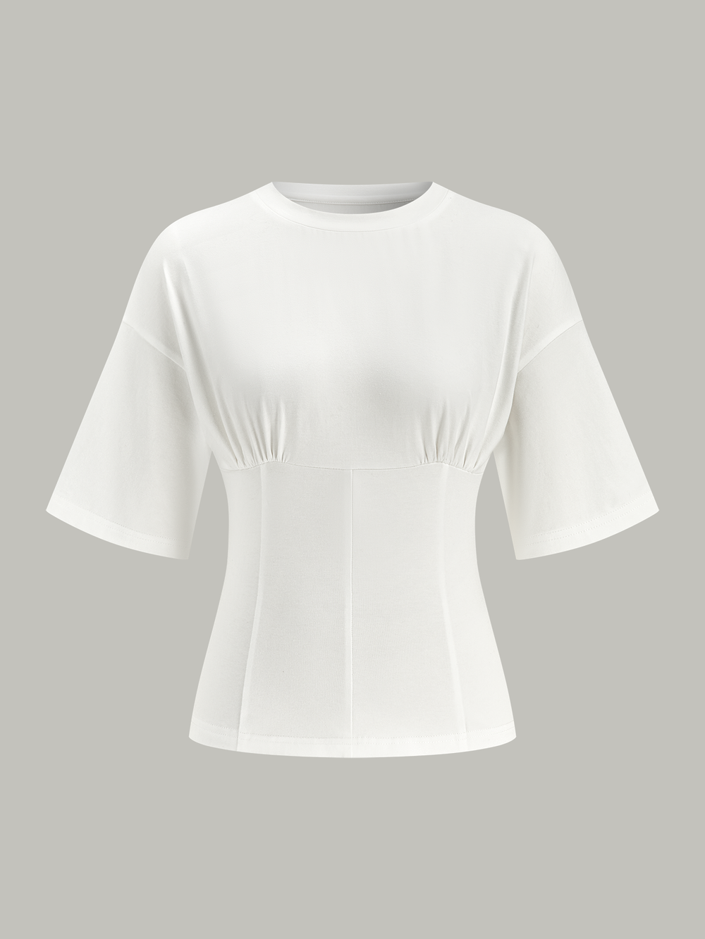 Cinched Waist Half Sleeve Top  Liora Lane Boutique T-Shirts