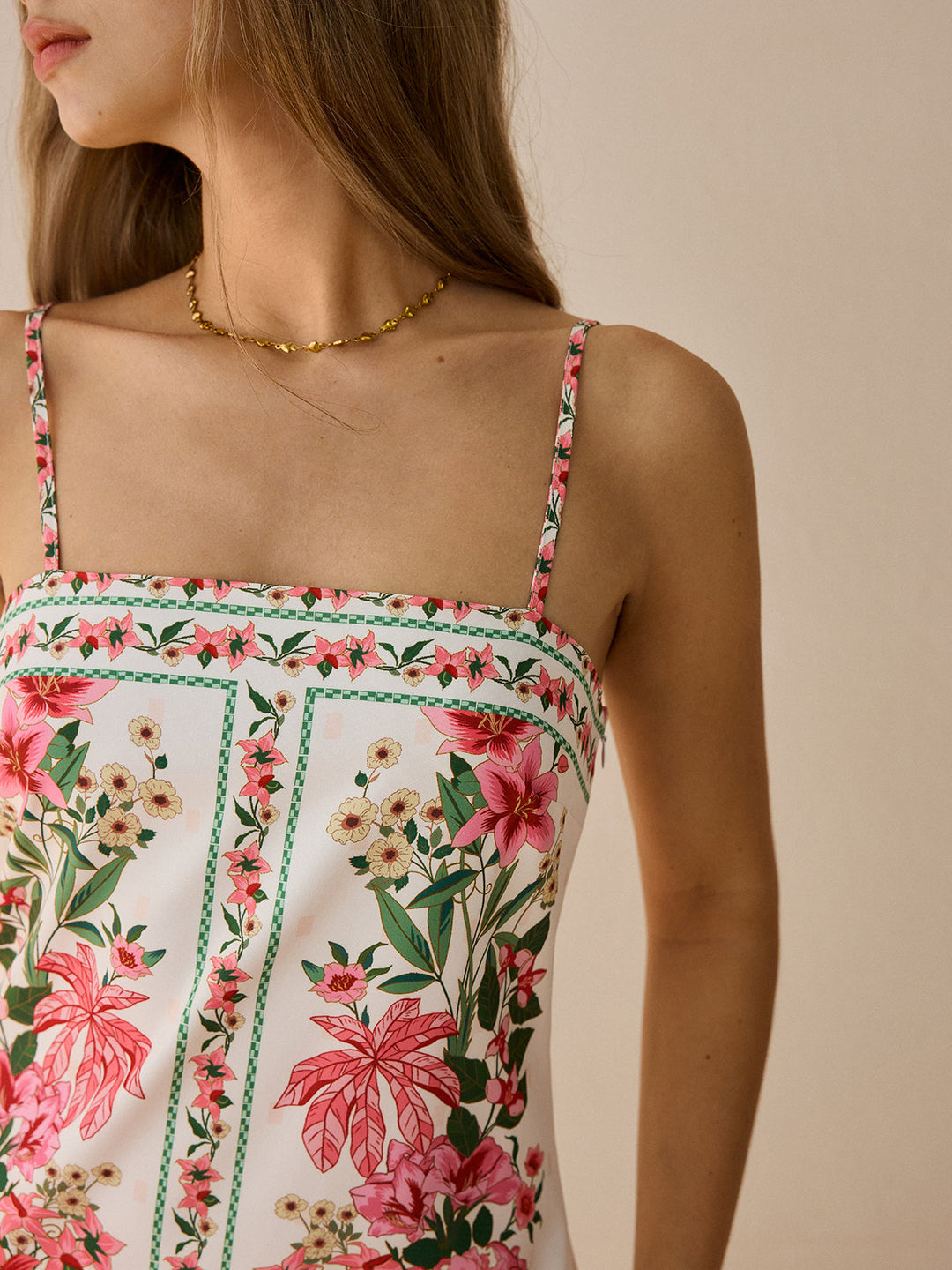 Floral Print Spaghetti Strap Mini Dress  Liora Lane Boutique Dresses