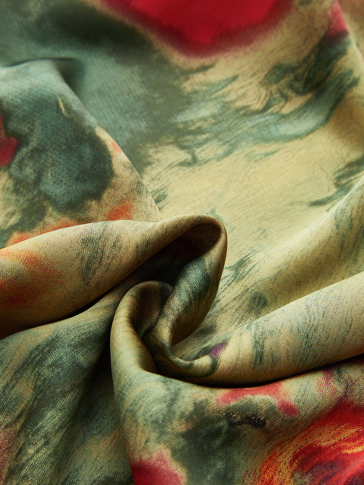 Printed Wrap-Tie Maxi Skirt  Liora Lane Boutique Skirts