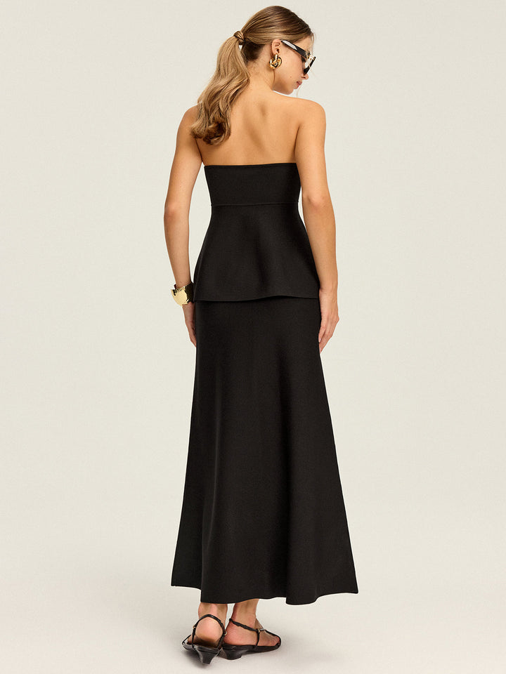 Knit Elastic-Waist Maxi Skirt  Liora Lane Boutique Sweater Skirts