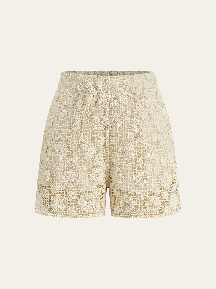 Floral Lace Sleeveless Shorts Set  Liora Lane Boutique Short Sets