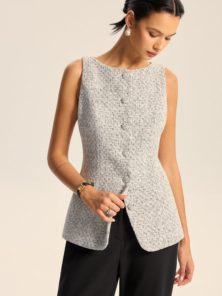 Textured Tweed Wide-Leg Pants  Liora Lane Boutique Pants