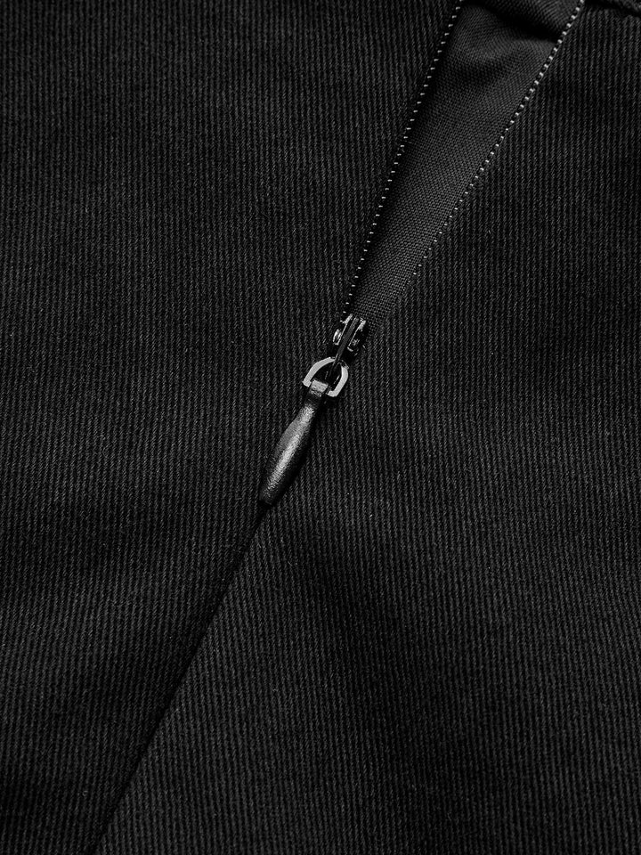 Metal Detail Asymmetric Hem Mini Skirt  Liora Lane Boutique Skirts