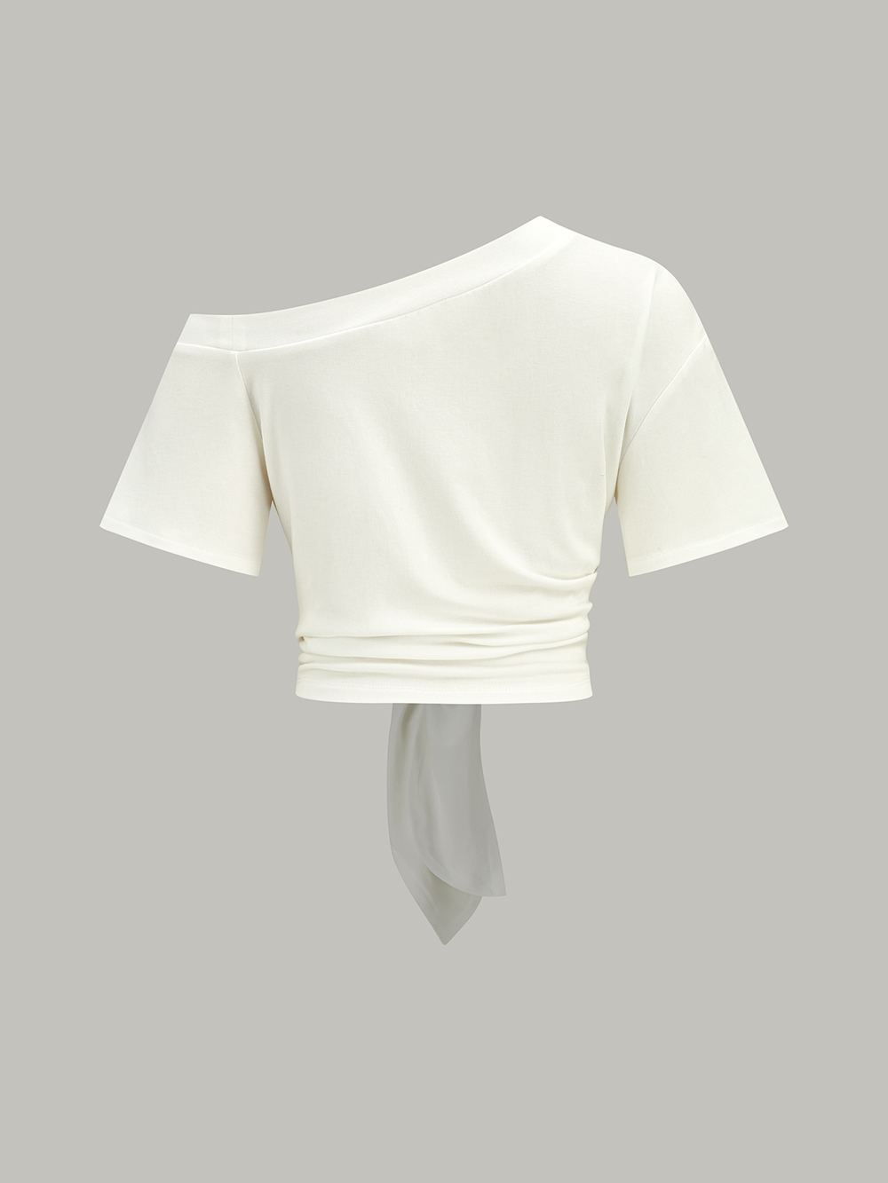 One-Shoulder Knotted Top  Liora Lane Boutique T-Shirts