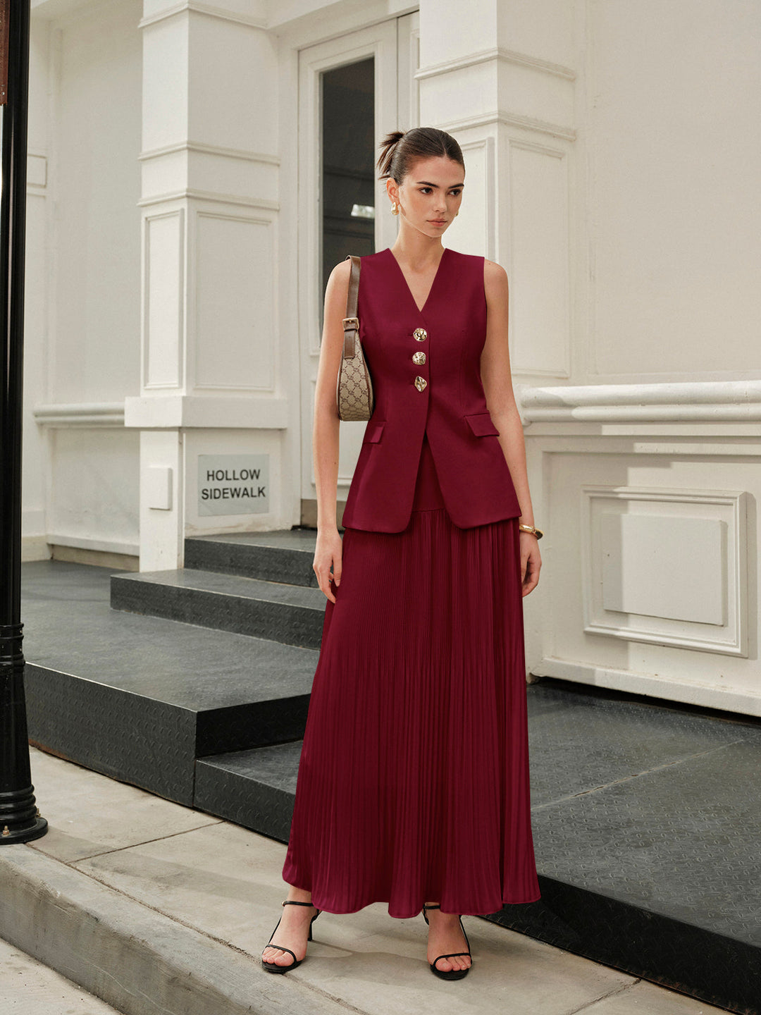 Mid-Waist Pleated Skirt  Liora Lane Boutique Skirts