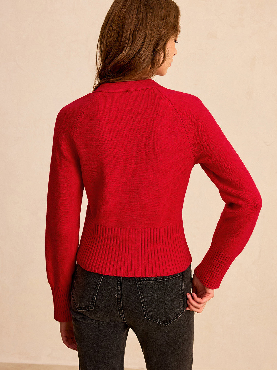 V-Neck Button-Front Knit Cardigan  Liora Lane Boutique Cardigans