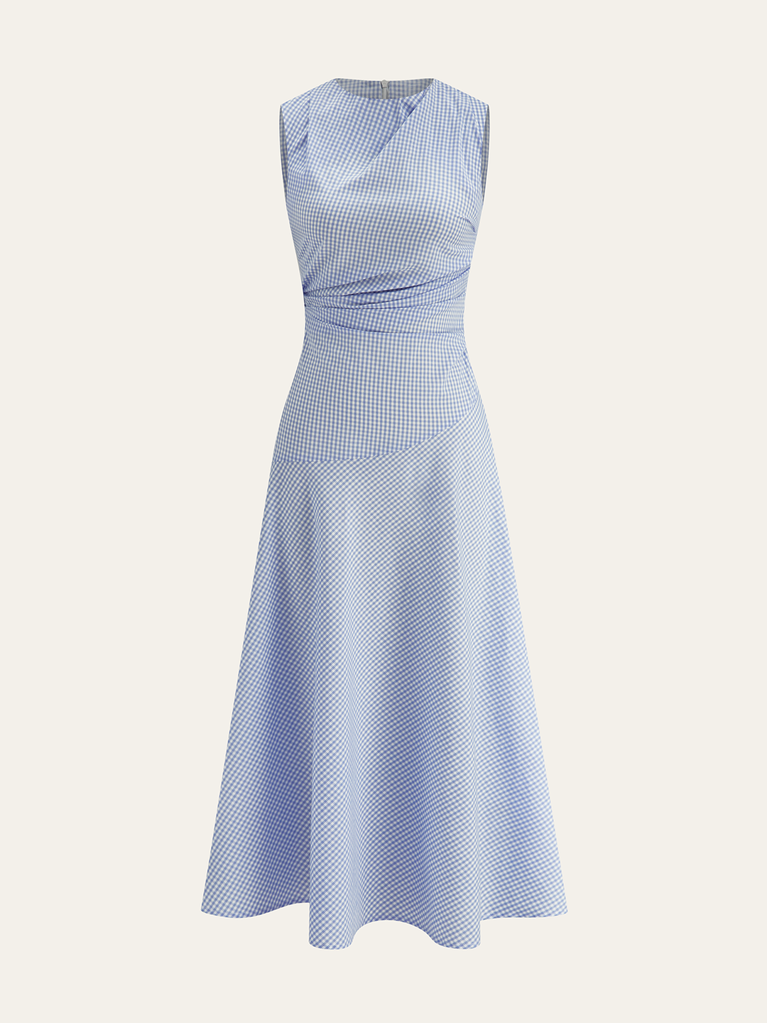 Gingham Midi Dress  Liora Lane Boutique Dresses Blue / XL 94.99