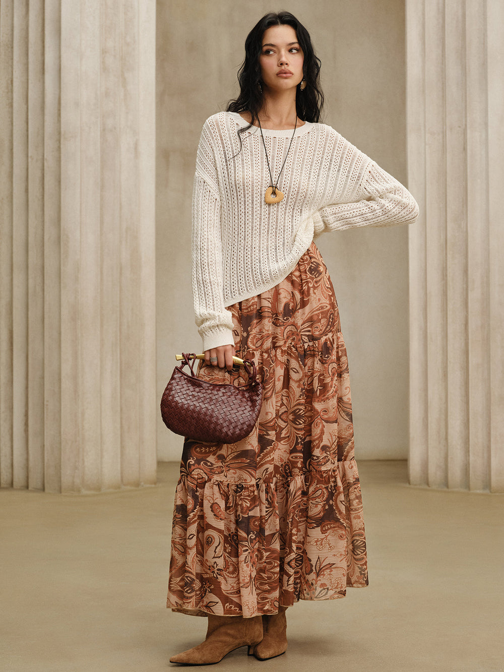 Oversized Crew Neck Sweater  Liora Lane Boutique Sweaters