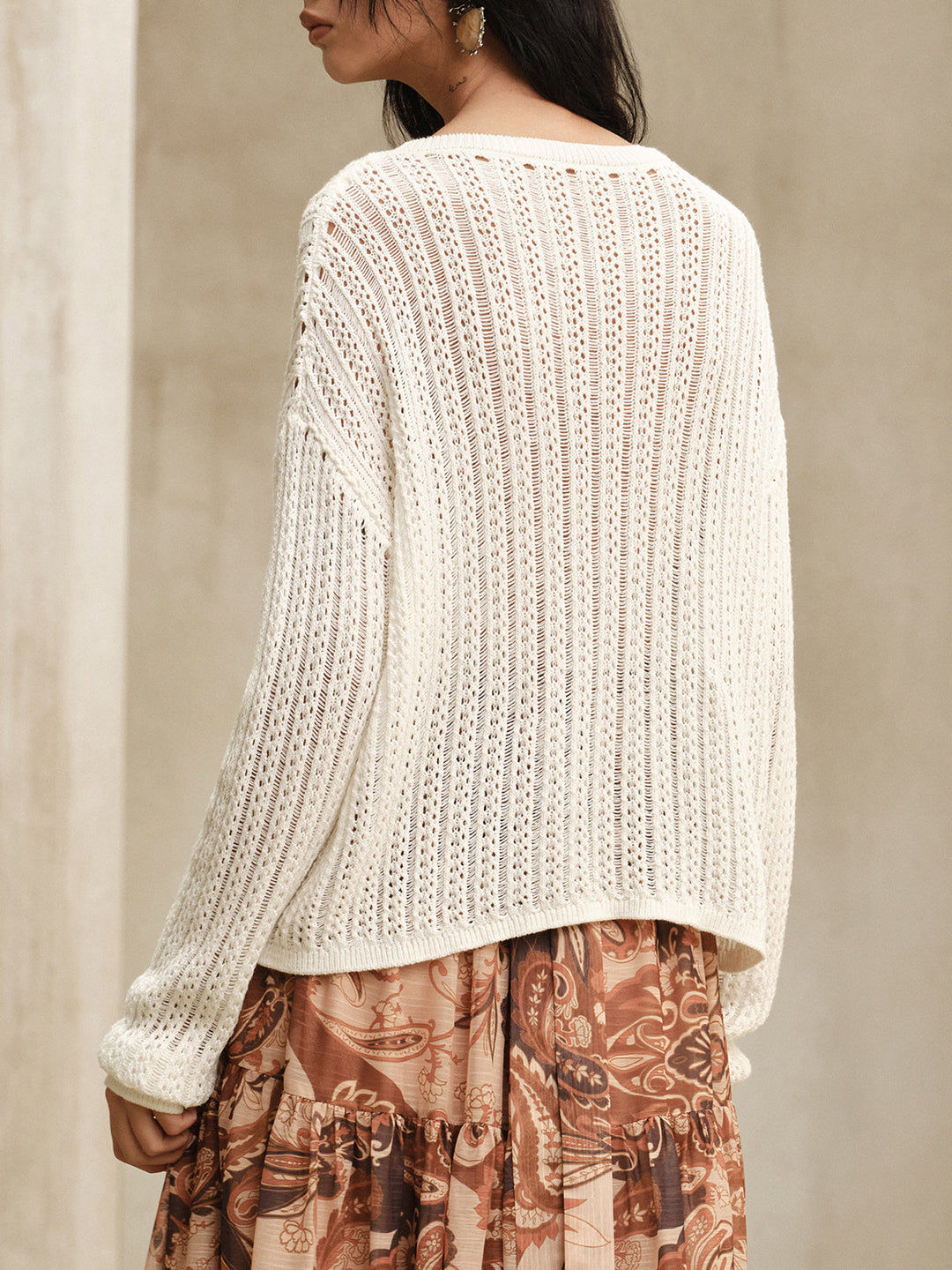 Oversized Crew Neck Sweater  Liora Lane Boutique Sweaters