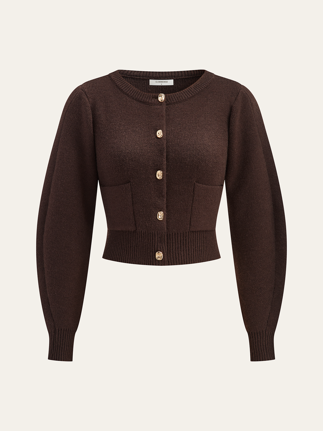 Lamb Sleeve Metal Button Knit Top and Skirt Set  Liora Lane Boutique Sweater Co-ords