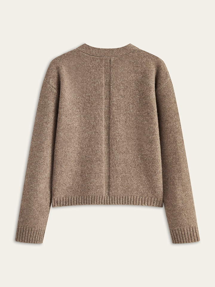 Wool Blend V-Neck Cardigan  Liora Lane Boutique Cardigans