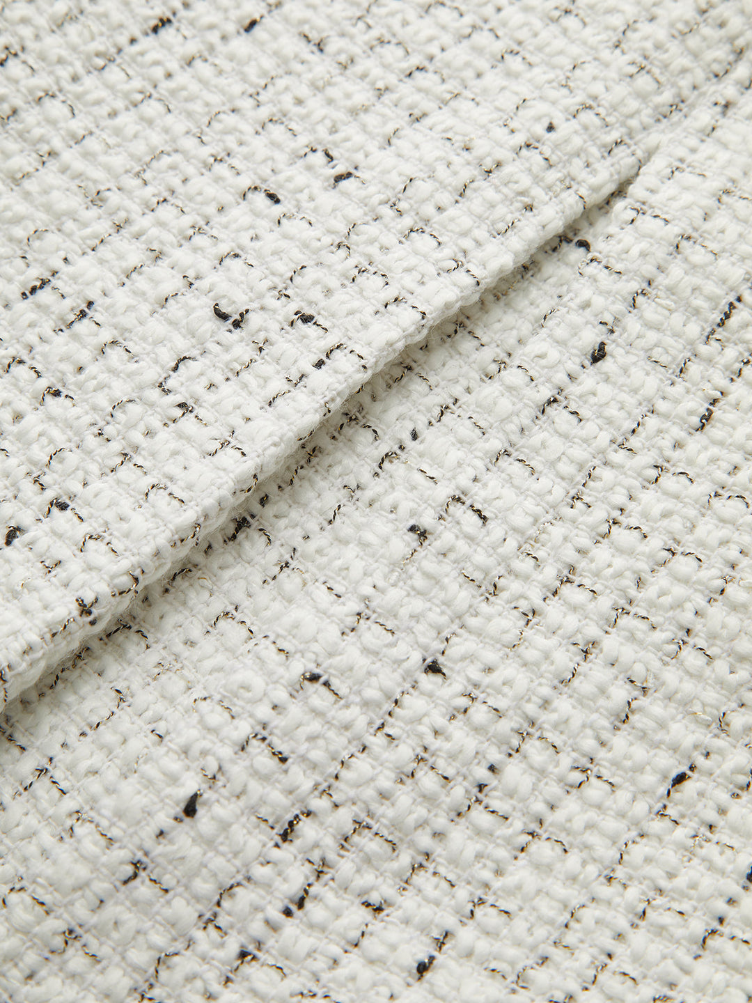 Metal Button Pleated Tweed Mini Skirt  Liora Lane Boutique Skirts