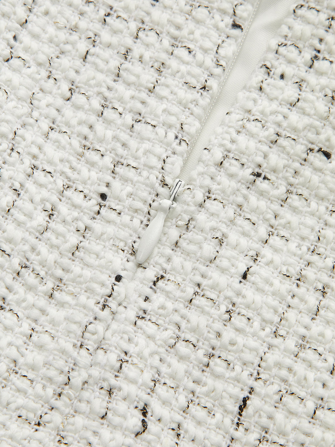 Metal Button Pleated Tweed Mini Skirt  Liora Lane Boutique Skirts