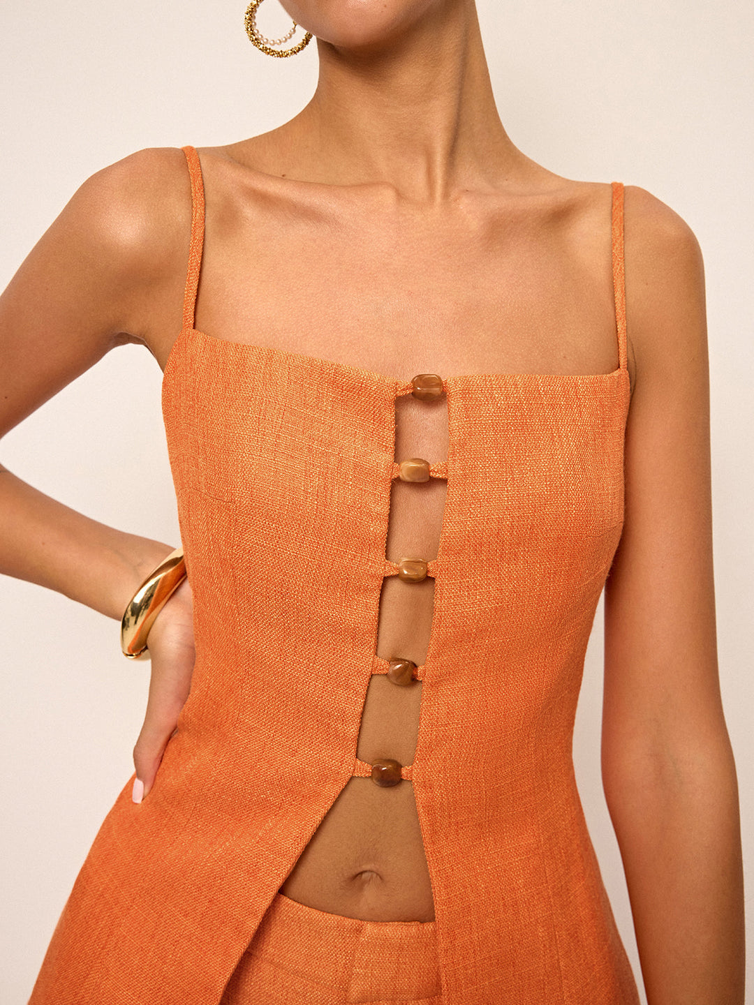 Cut-Out Cami Top and Shorts Set  Liora Lane Boutique Short Sets