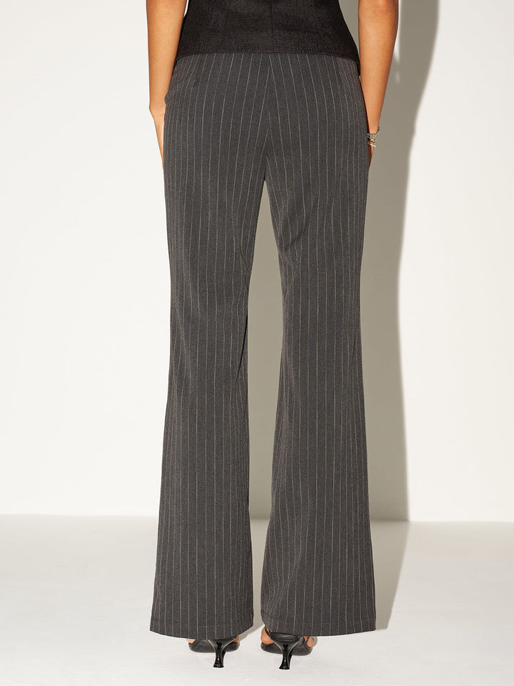Pinstripe Low-Waist Pants  Liora Lane Boutique Pants