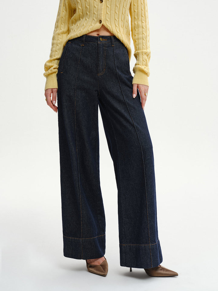 High-Waist Wide-Leg Denim Jeans  Liora Lane Boutique Jeans
