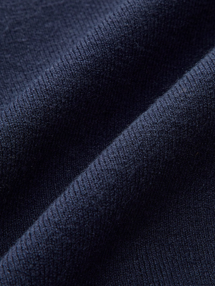 Denim Collar V-Neck Sweater  Liora Lane Boutique Sweaters