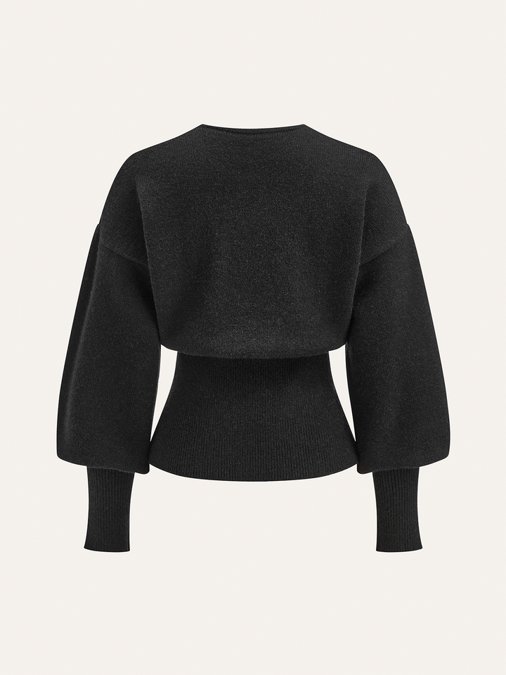 Bow Tie Balloon Sleeve Cardigan  Liora Lane Boutique Cardigans