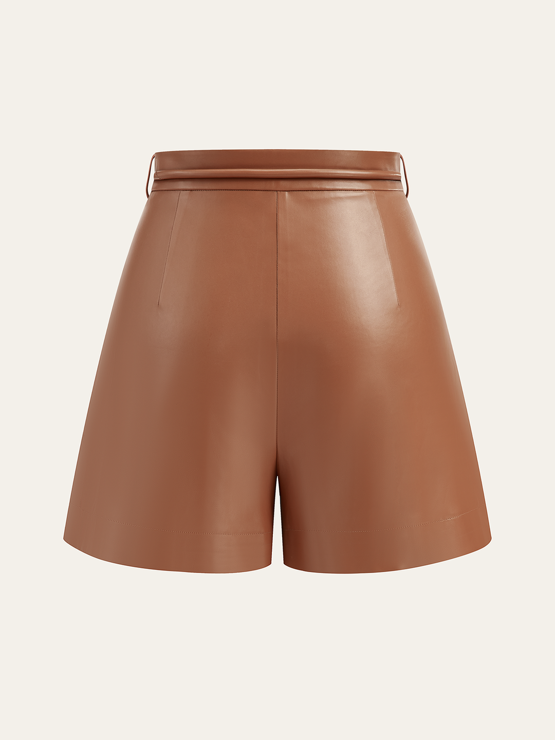 Pleated Fuax Leather Shorts  Liora Lane Boutique Shorts