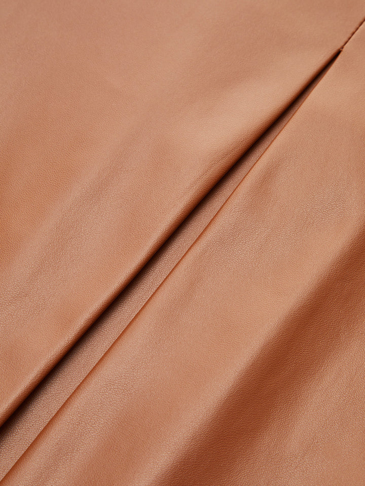 Pleated Fuax Leather Shorts  Liora Lane Boutique Shorts