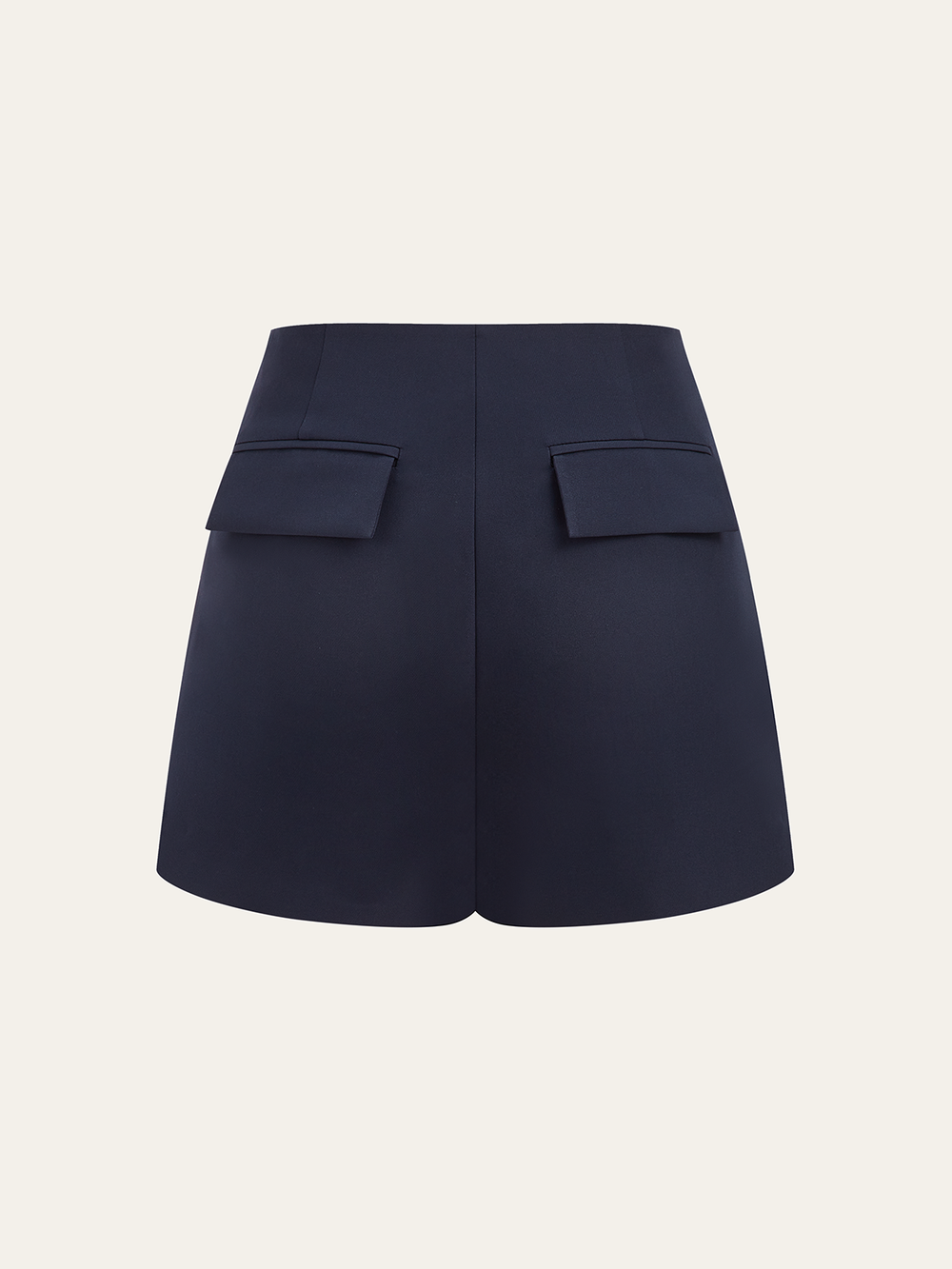 Metal Detail Asymmetric Skort  Liora Lane Boutique Shorts