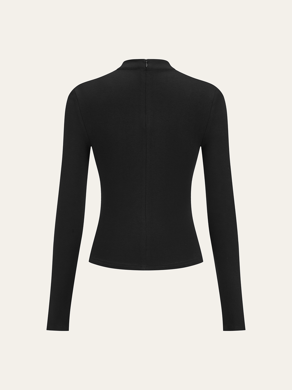 Metal Detail Mock Neck Long Sleeve T-Shirt  Liora Lane Boutique T-Shirts
