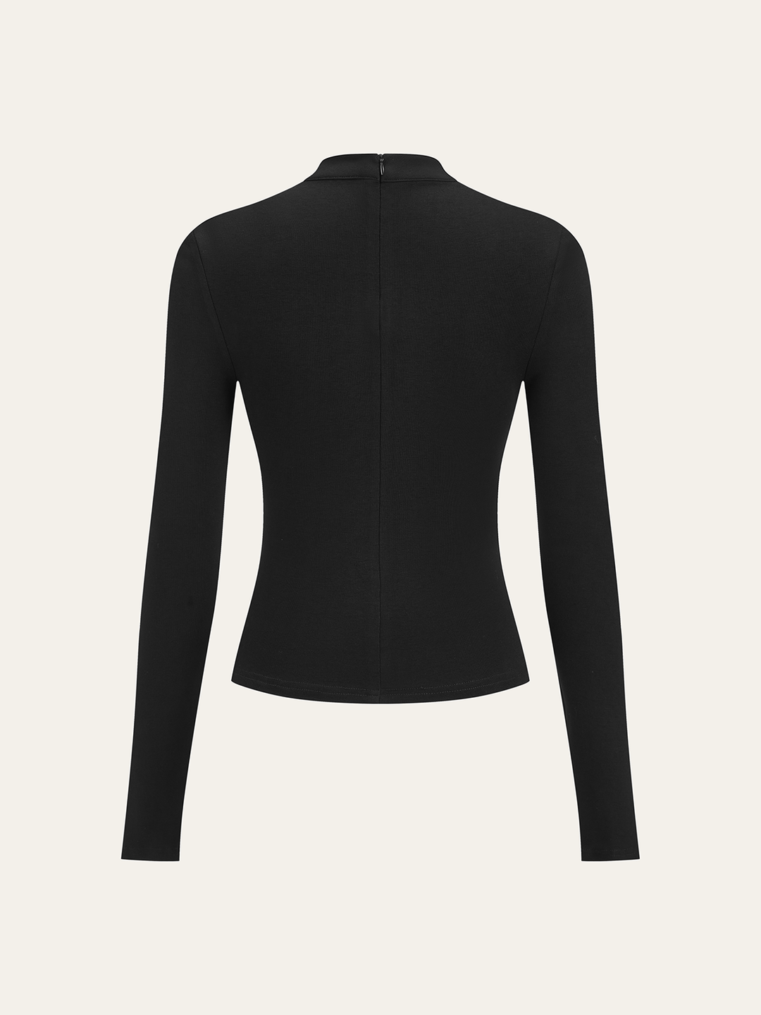 Metal Detail Mock Neck Long Sleeve T-Shirt  Liora Lane Boutique T-Shirts