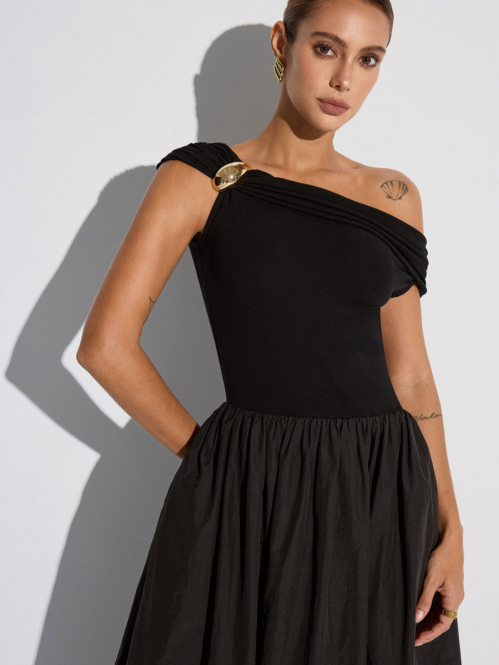 Off-Shoulder Pocket Maxi Dress  Liora Lane Boutique Dresses