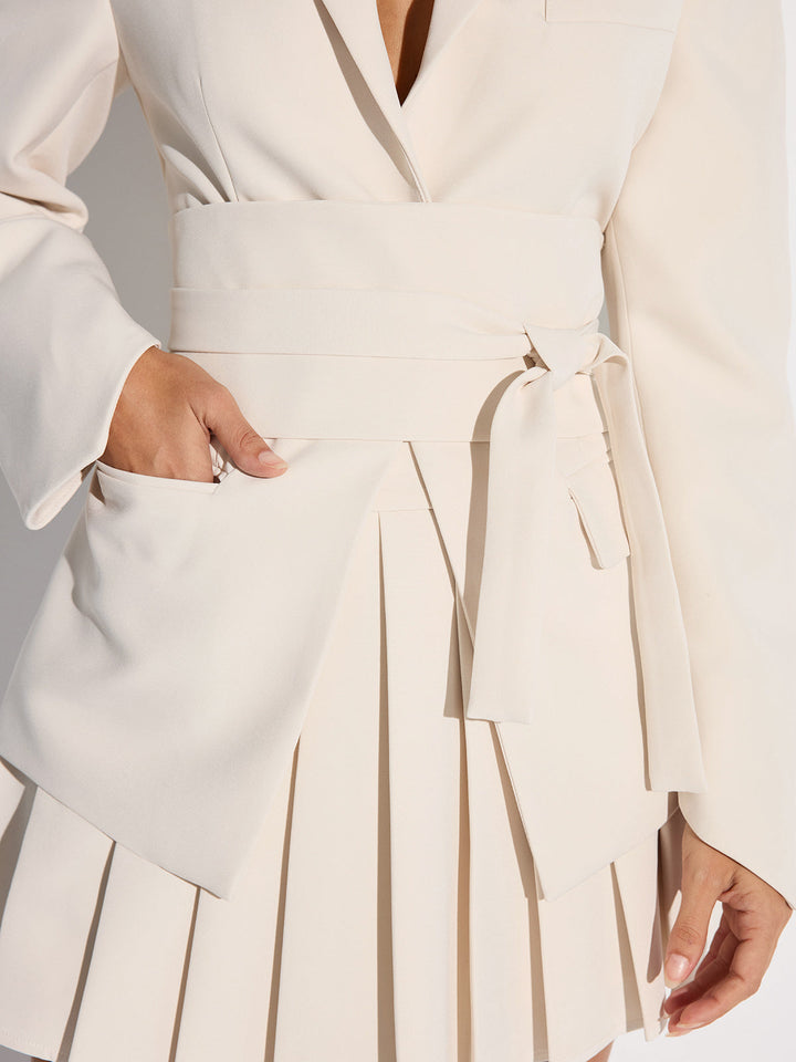 Belted Cinched Waist Blazer  Liora Lane Boutique Blazers