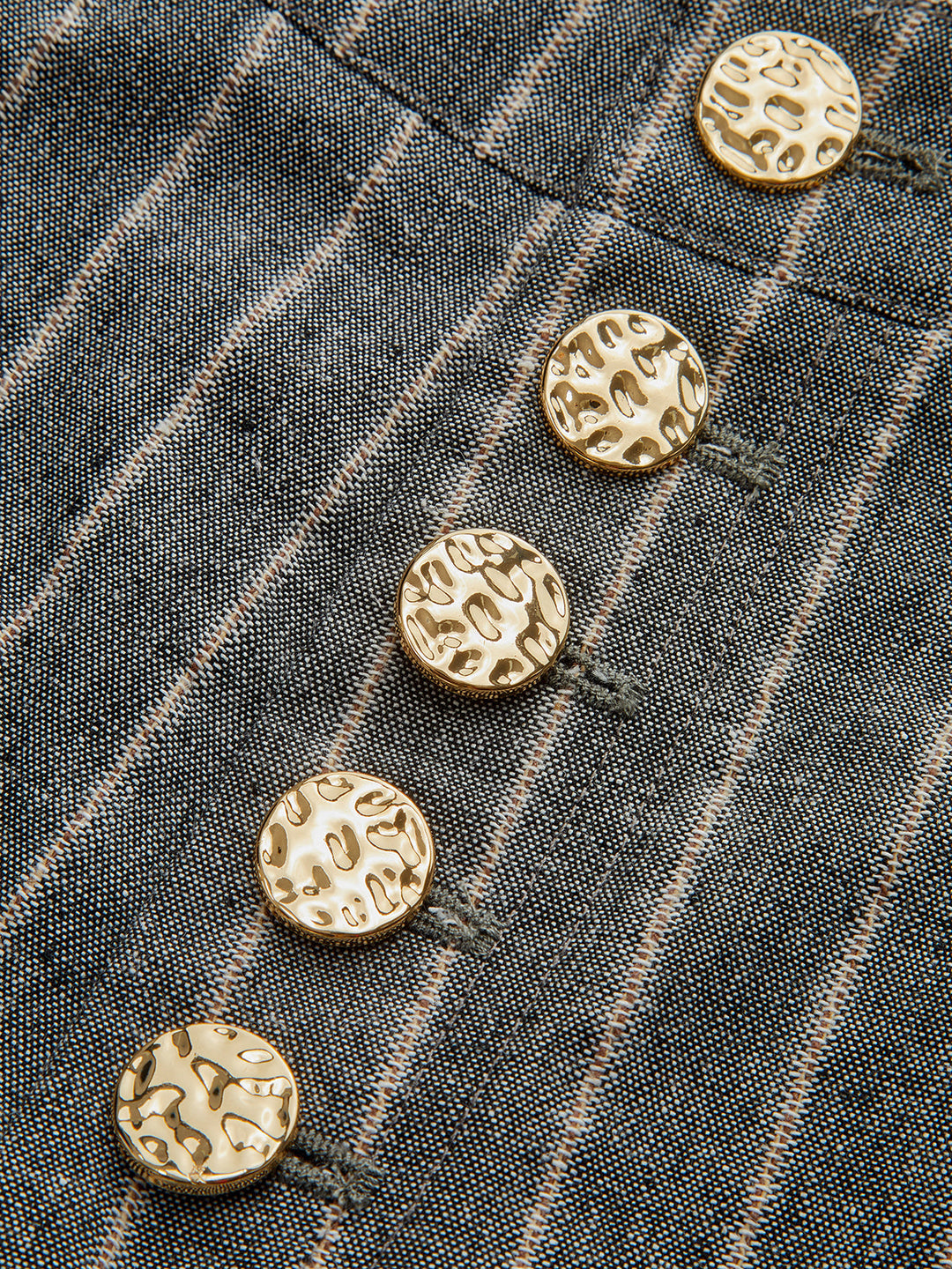 Pinstripe Linen & Cotton High-Waist Pants  Liora Lane Boutique Pants