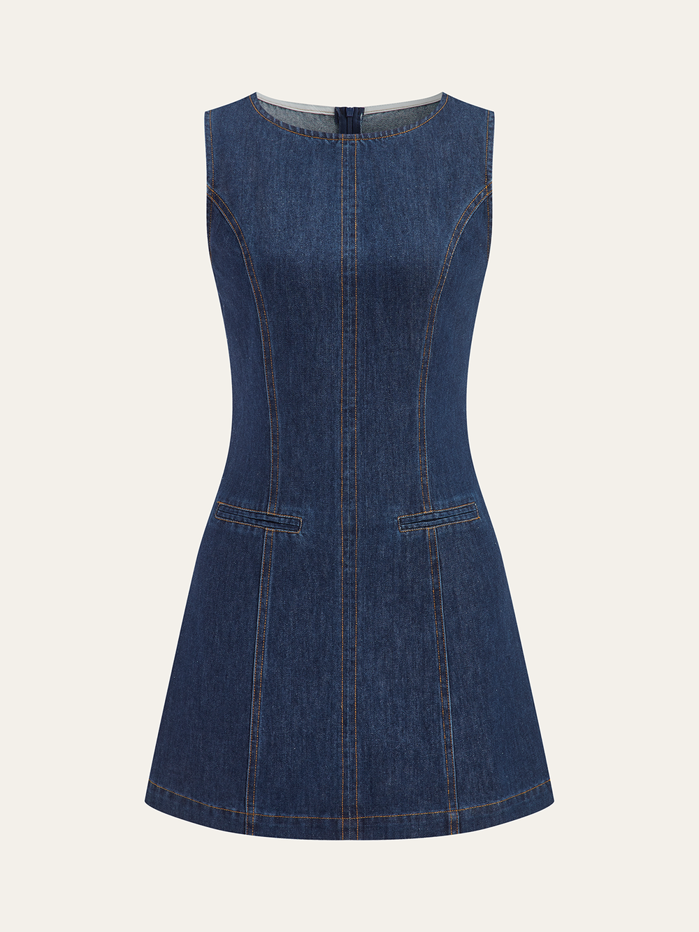 Sleeveless Denim Dress  Liora Lane Boutique Dresses