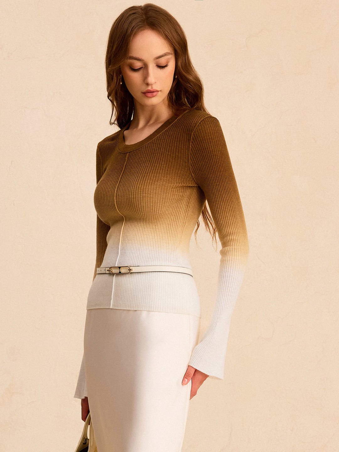 Ombre Slim Knit Top  Liora Lane Boutique Sweaters