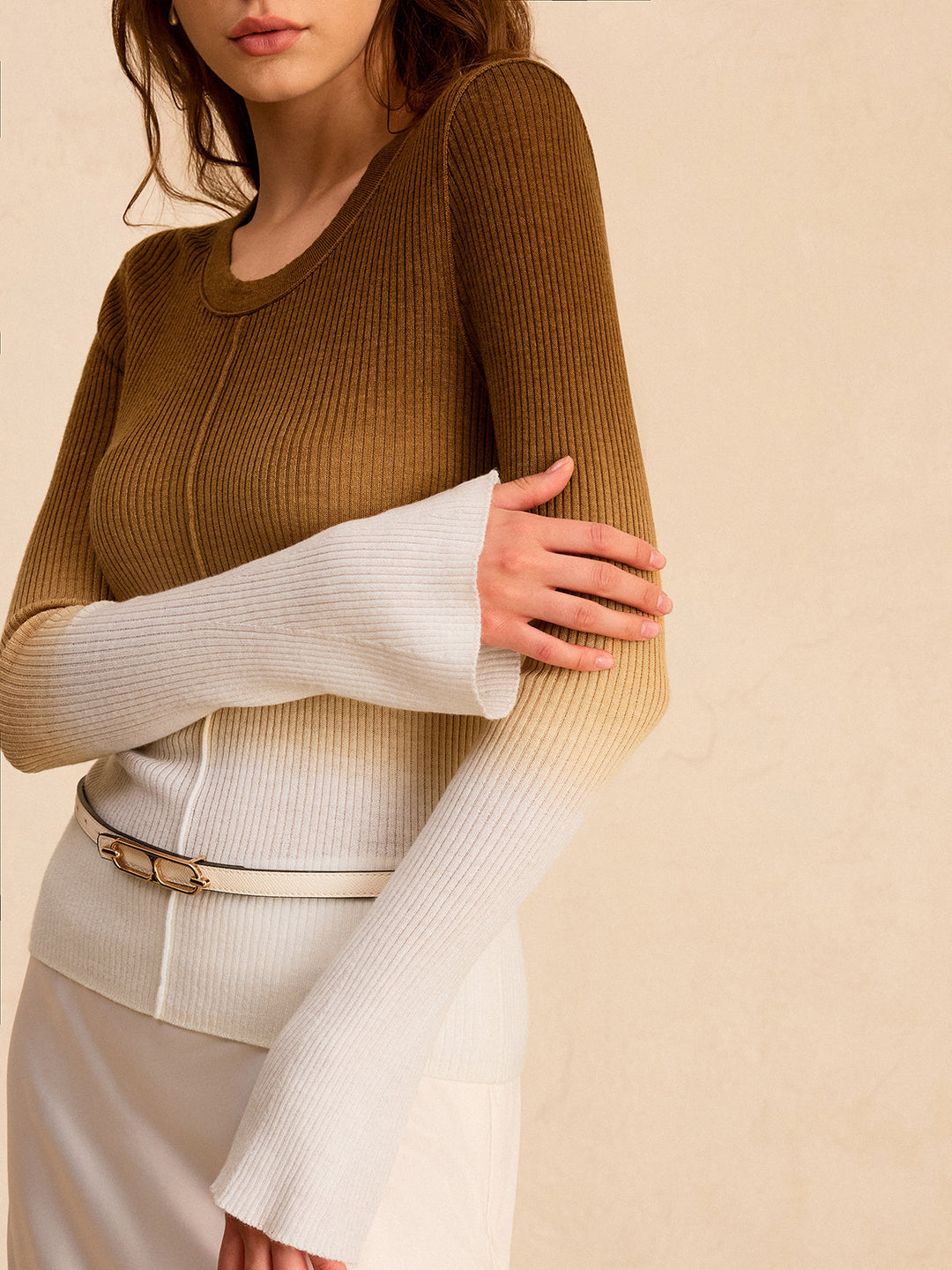 Ombre Slim Knit Top  Liora Lane Boutique Sweaters