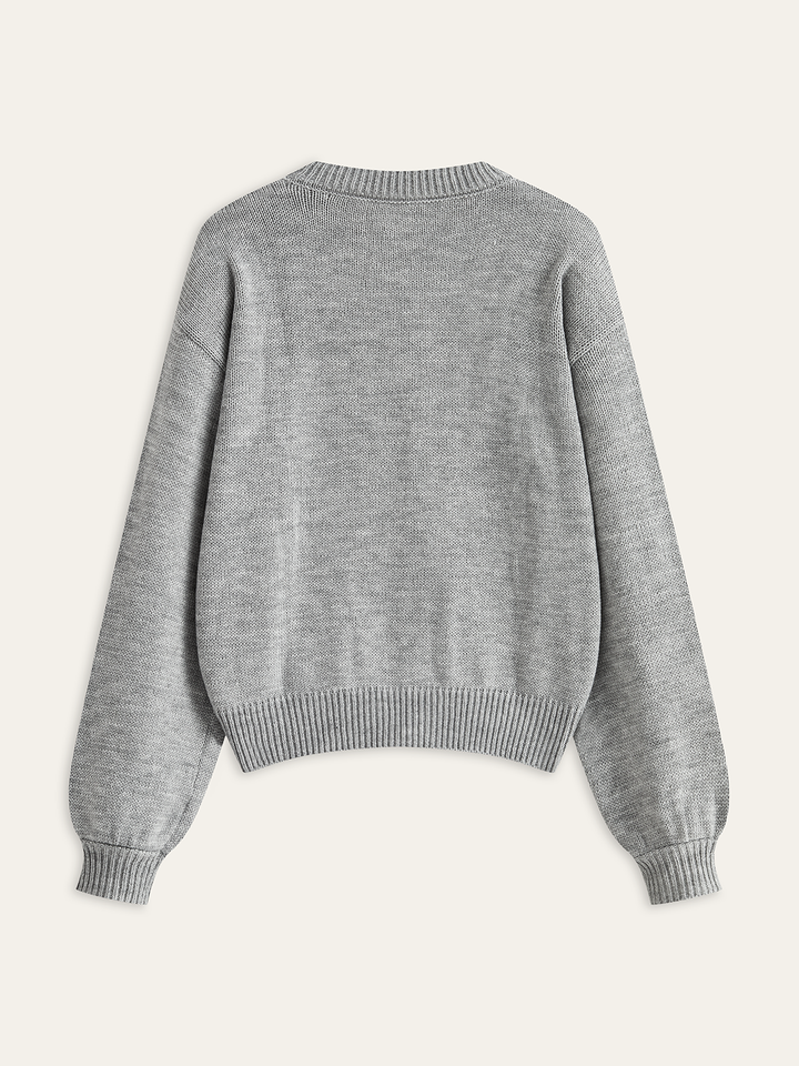 Flower Applique Sweater  Liora Lane Boutique Sweaters