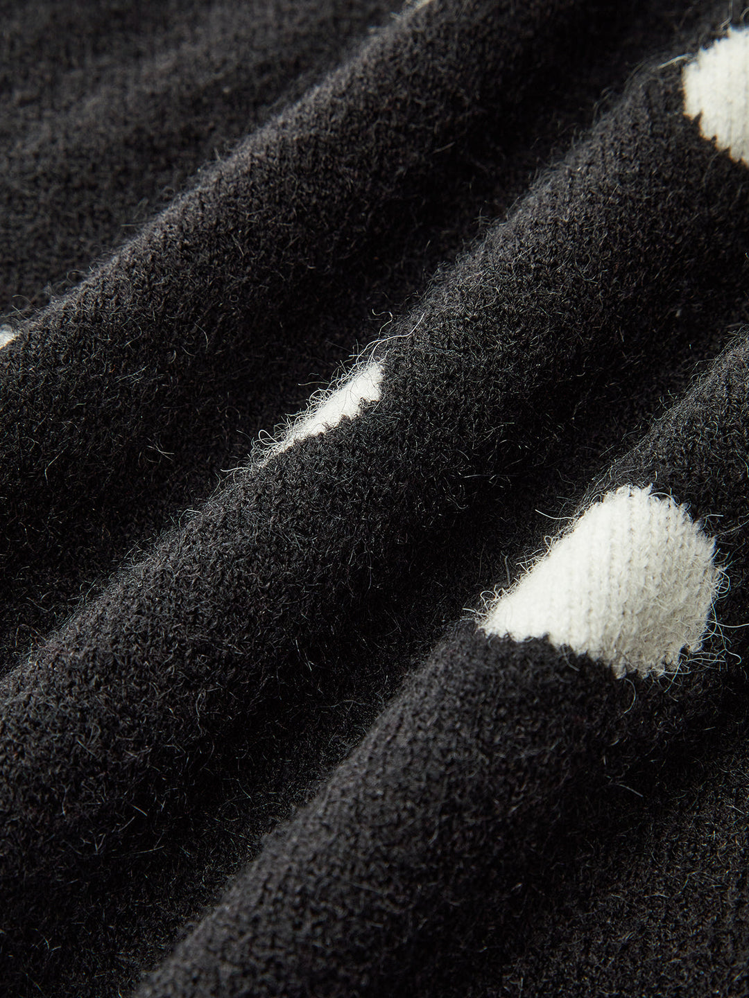 Scalloped Trim Polka Dot Knit Cardigan  Liora Lane Boutique Cardigans