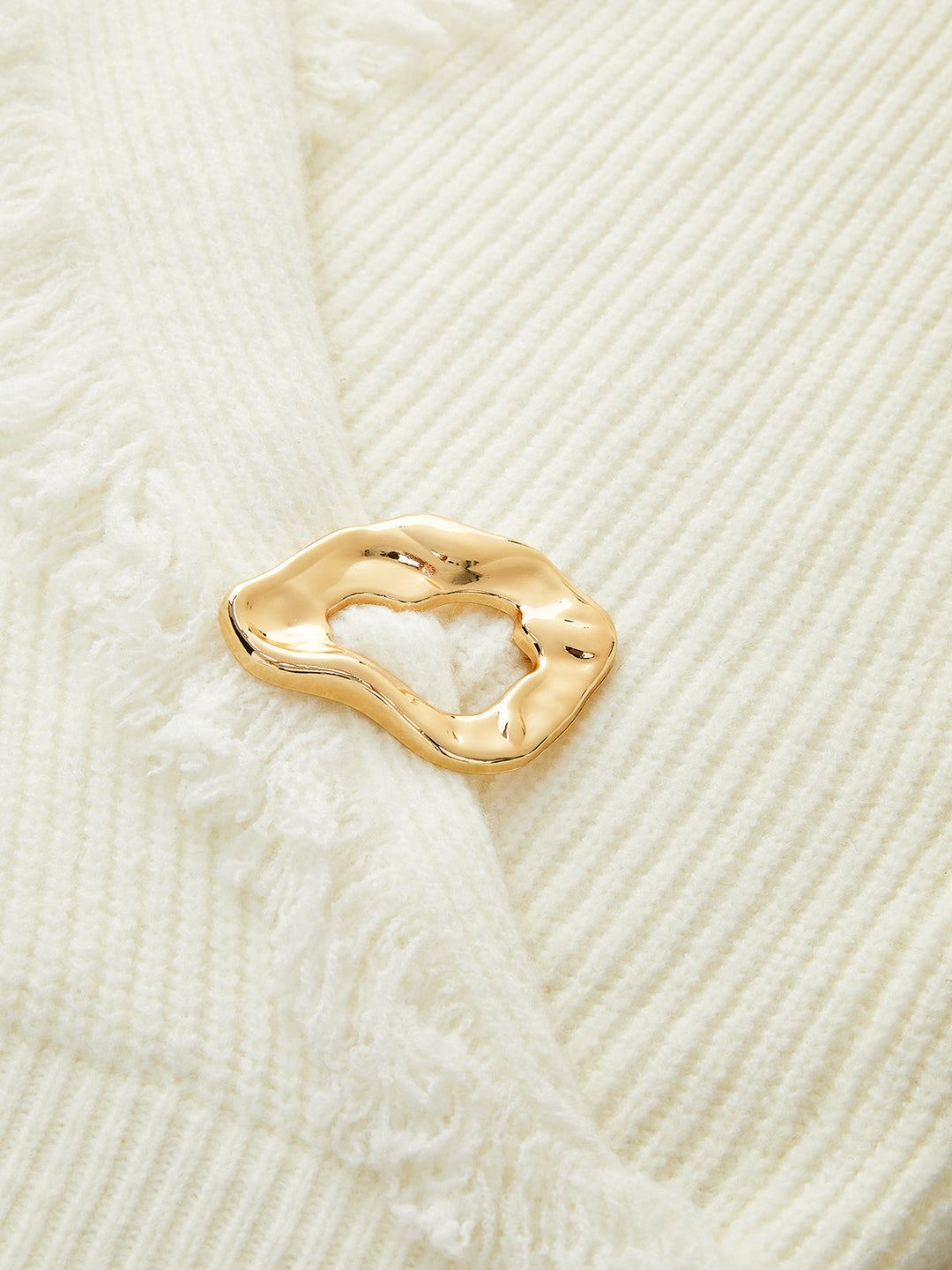 Wrap Fringe Wool Blend Sweater  Liora Lane Boutique Sweaters