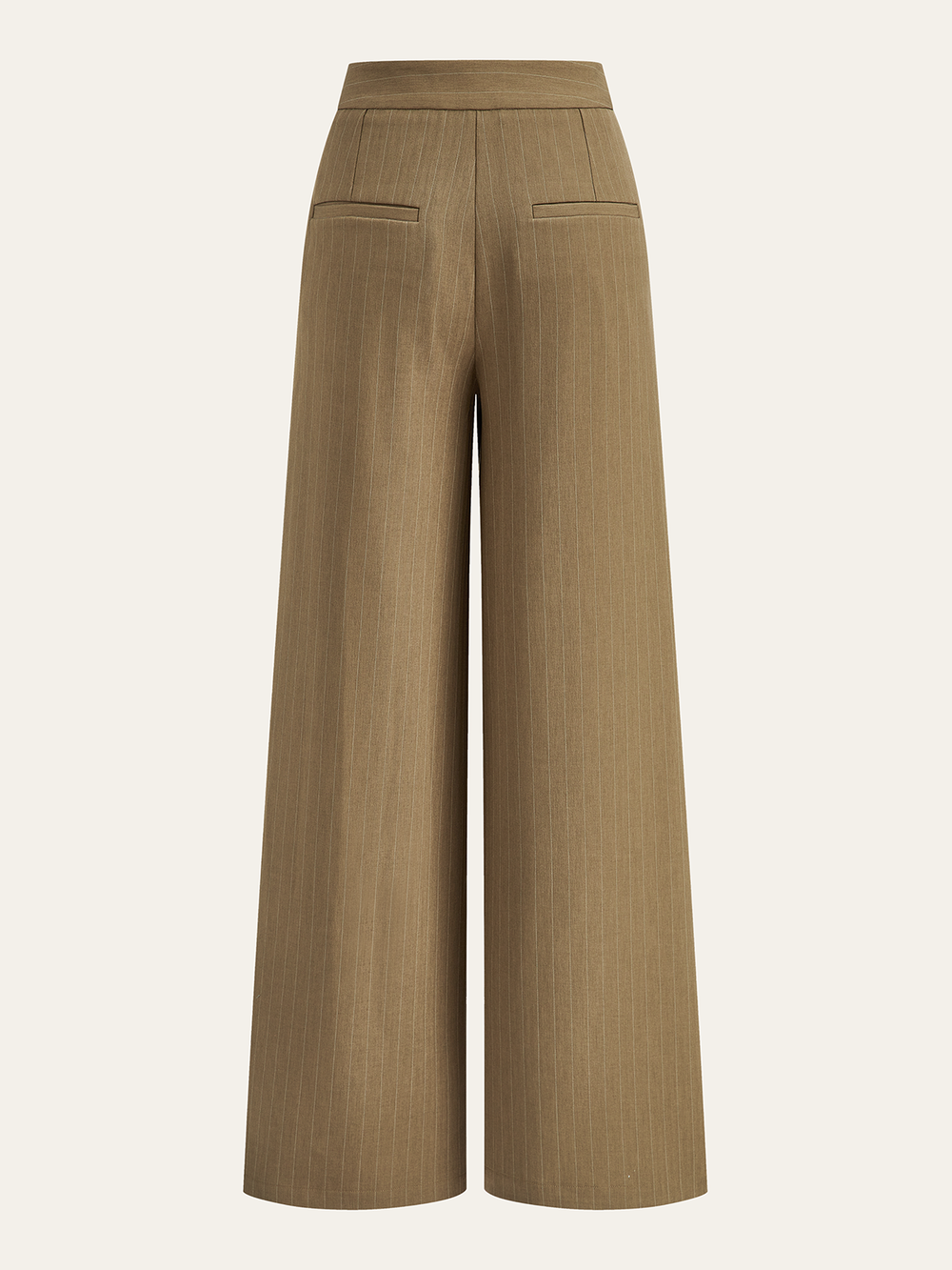 Pleated Pinstriped Wide-Leg Pants  Liora Lane Boutique Pants