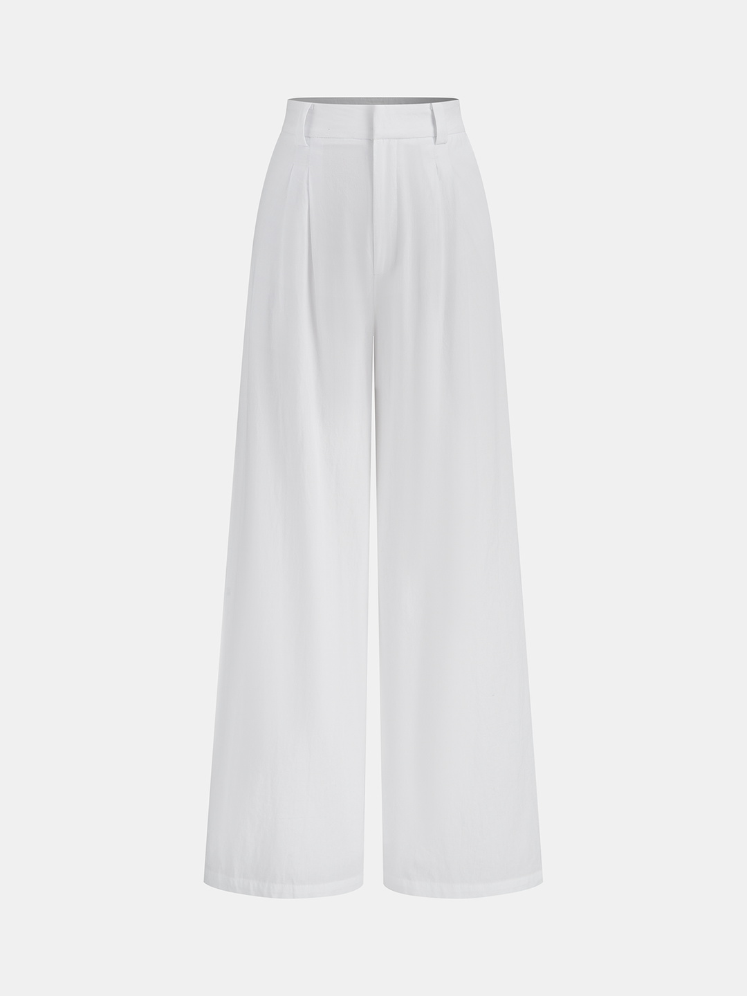 Cotton Mid-Waist Wide-Leg Pants With Pockets  Liora Lane Boutique Pants