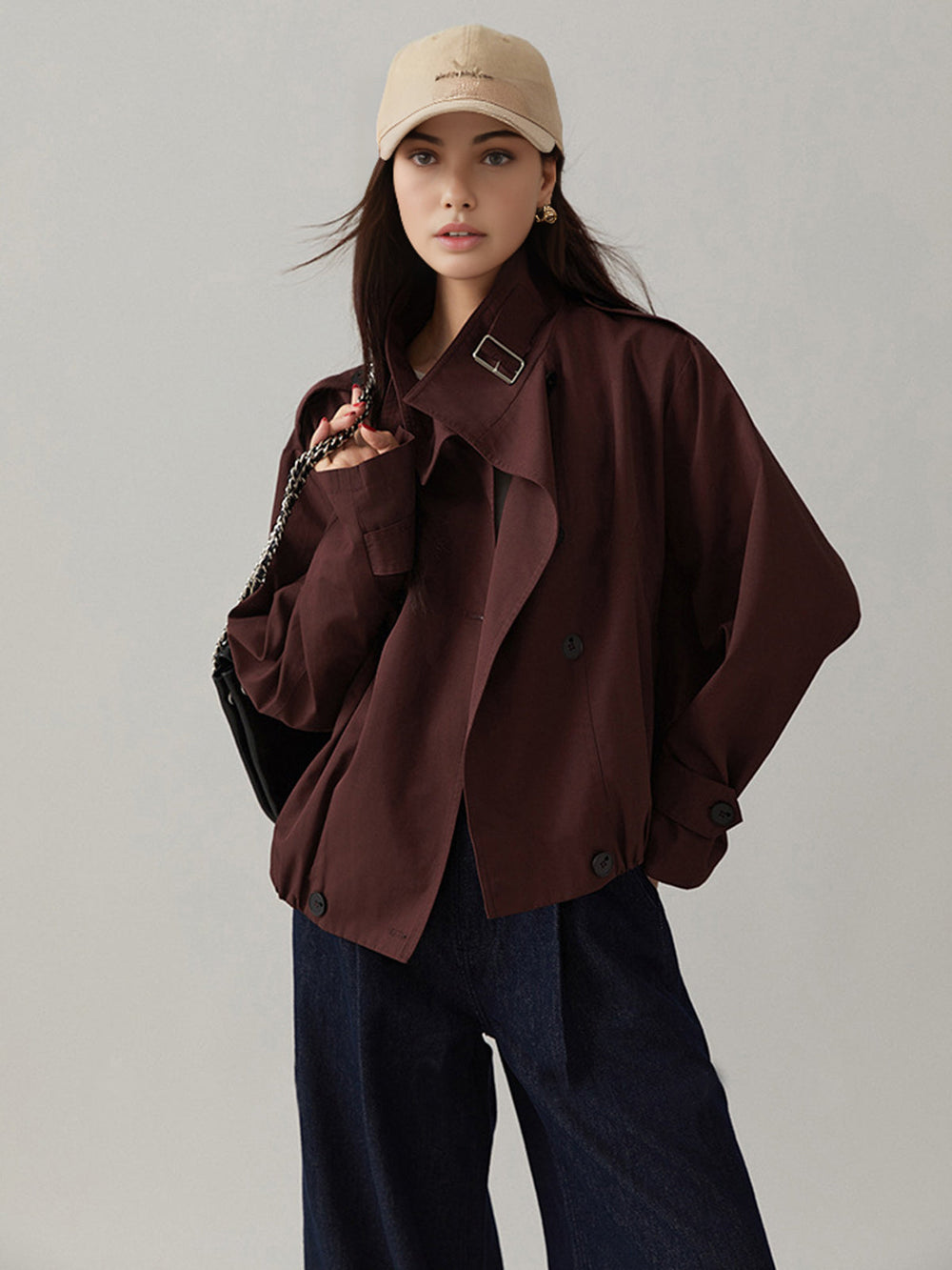 Vintage Loose Trench Coat  Liora Lane Boutique Trench Coats