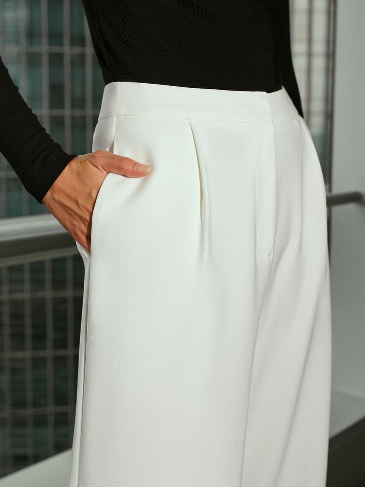 Mid-Waist Casual Wide-Leg Pants  Liora Lane Boutique Pants