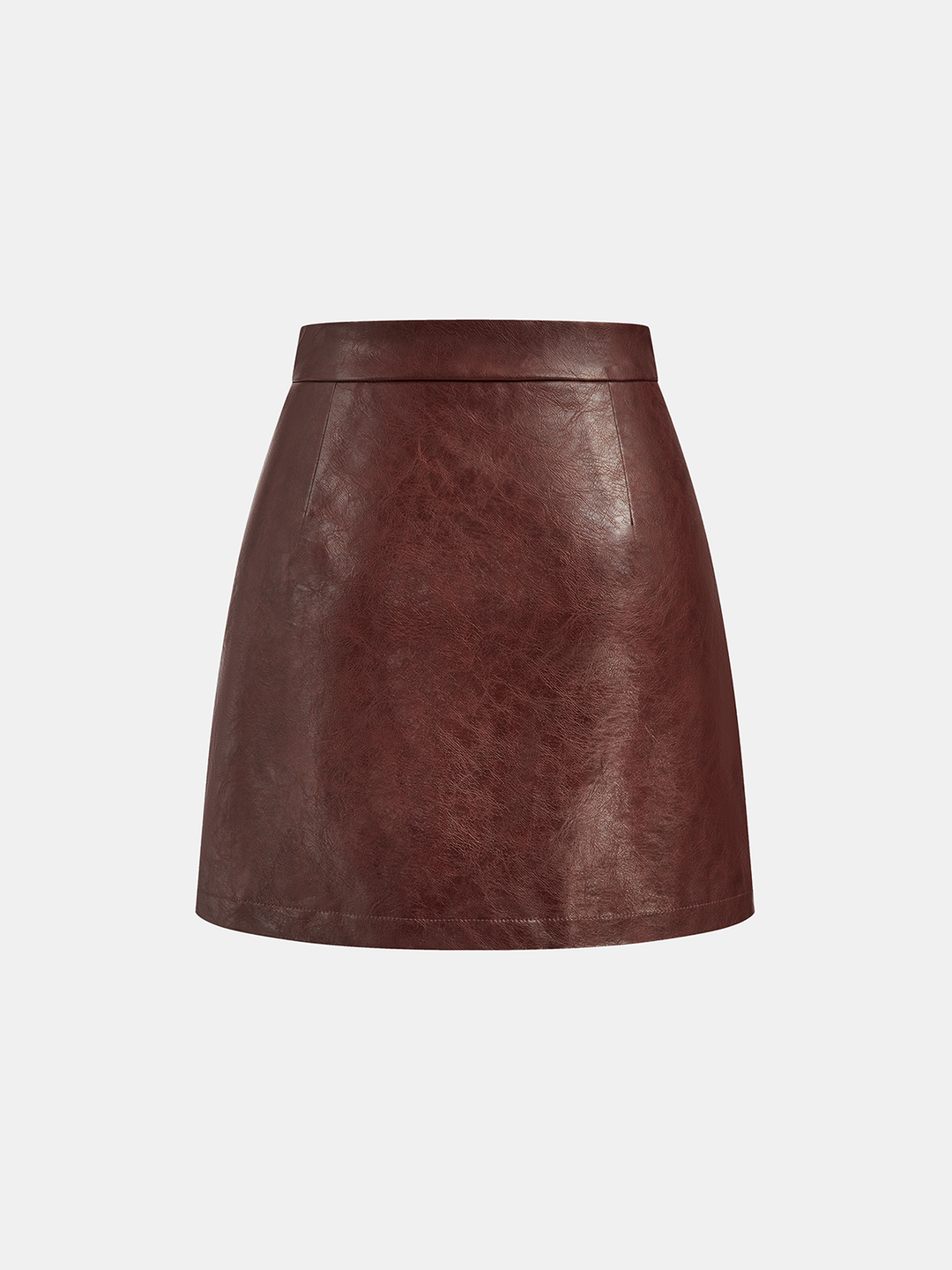 Asymmetric Metal Detail PU Leather Mini Skirt  Liora Lane Boutique Skirts