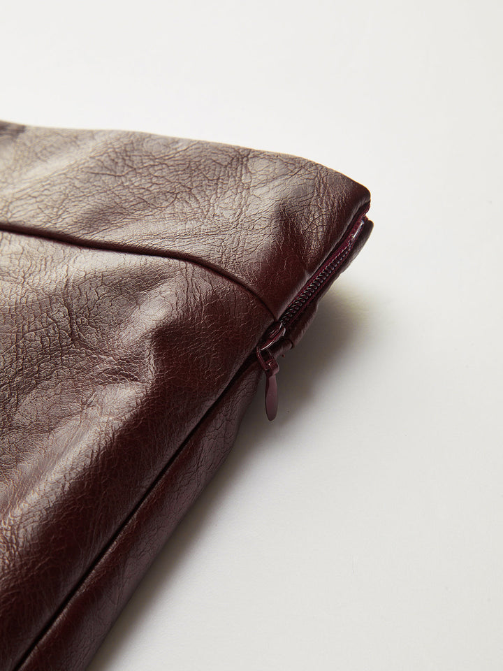 Asymmetric Metal Detail PU Leather Mini Skirt  Liora Lane Boutique Skirts