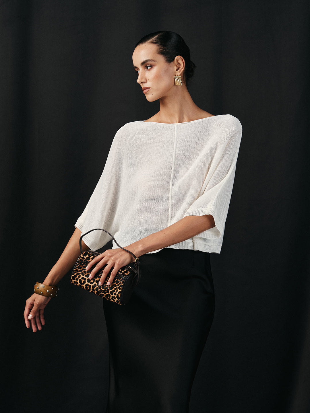 Semi-Sheer Batwing Sweater  Liora Lane Boutique Sweaters