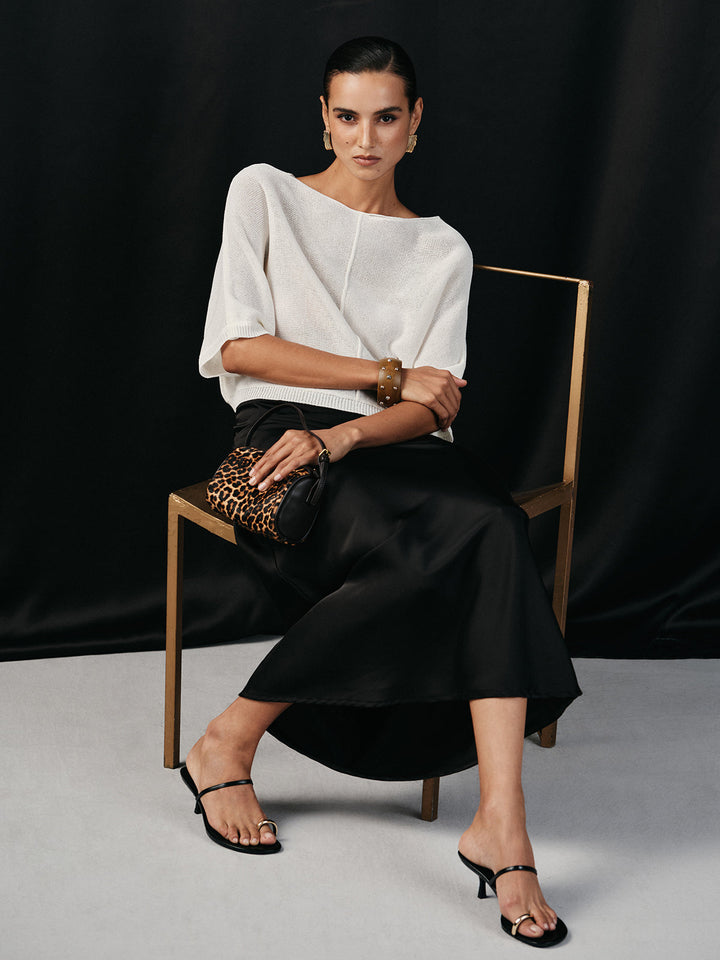 Semi-Sheer Batwing Sweater  Liora Lane Boutique Sweaters