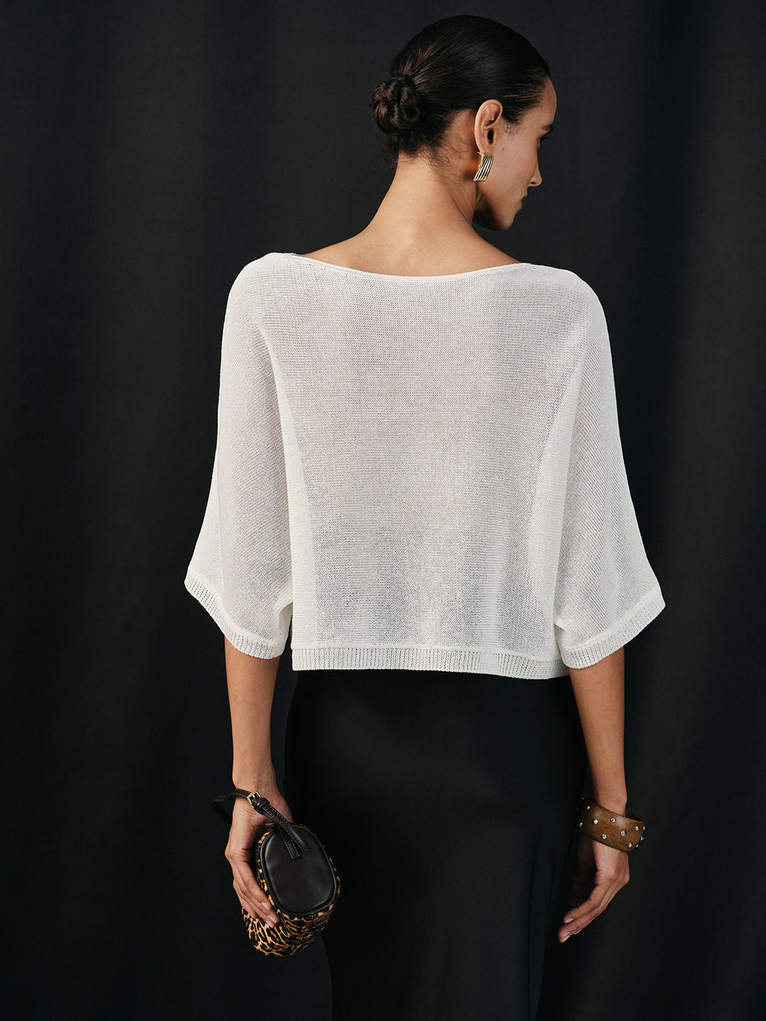 Semi-Sheer Batwing Sweater  Liora Lane Boutique Sweaters