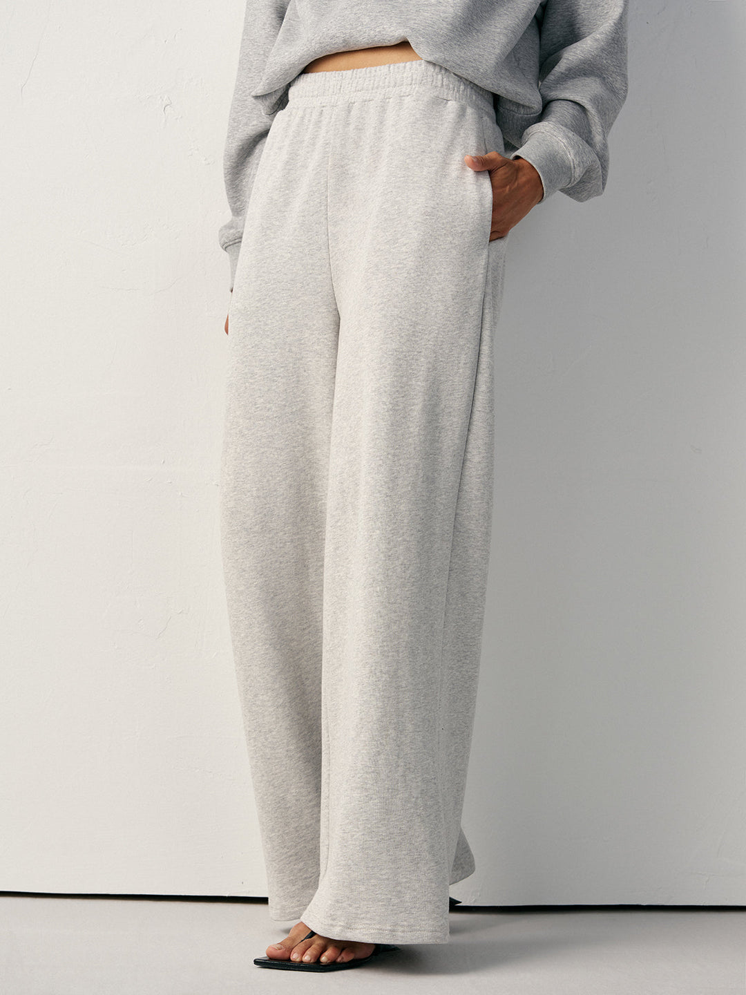 Cotton Blend Straight-Leg Sweatpants  Liora Lane Boutique Sweatpants
