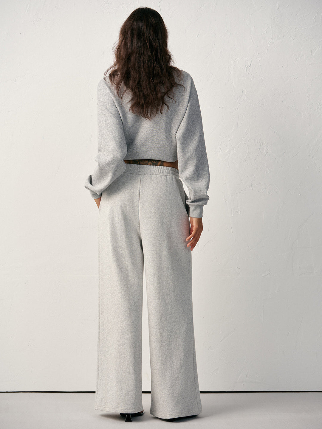 Cotton Blend Straight-Leg Sweatpants  Liora Lane Boutique Sweatpants