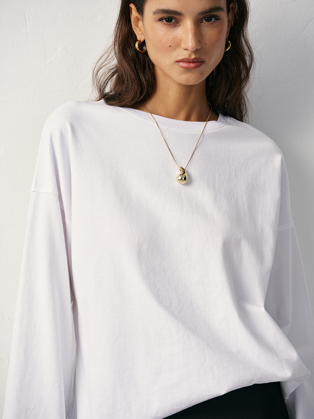 Long Sleeve Cotton T-Shirt  Liora Lane Boutique T-Shirts